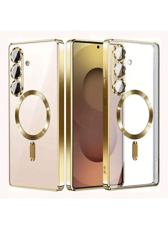Purple Slim Magnetic Case For Samsung Galaxy A14 5G Clear Shockproof Yellowing Resistant - Image 4